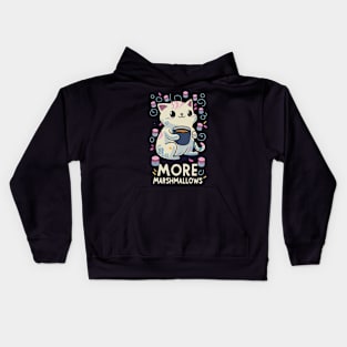 More marshmallows Kitty Kids Hoodie